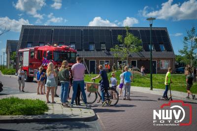 Buren aan de Stelling, bellen 112 voor brand in woning waar bewoner niet van thuis was. - © NWVFoto.nl