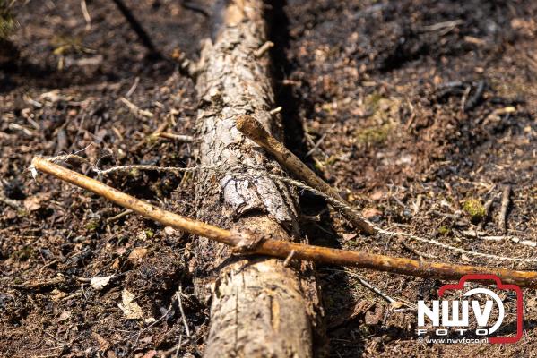 Ongewenste overnachting in het bos zorgt voor natuurbrand in Oldebroek - © NWVFoto.nl