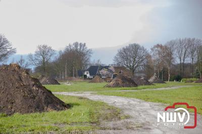 De werkzaamheden voor de het trace van de infra structuur zijn gestart op plan De Hokseberg. - © NWVFoto.nl