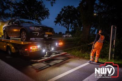 Bestuurder ziet scooter over het hoofd bij oprijden Feithenhofsweg Oldebroek. - © NWVFoto.nl