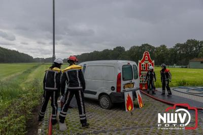 Veel activiteiten rond om de nieuwe brandweerkazerne in Oldebroek, tijdens de open dag. - © NWVFoto.nl