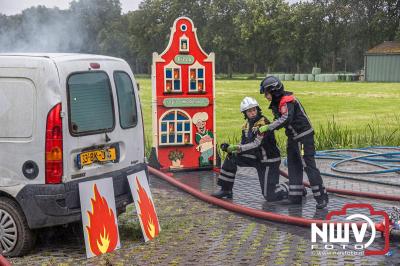 Veel activiteiten rond om de nieuwe brandweerkazerne in Oldebroek, tijdens de open dag. - © NWVFoto.nl