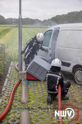 Veel activiteiten rond om de nieuwe brandweerkazerne in Oldebroek, tijdens de open dag. - © NWVFoto.nl