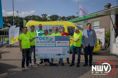 HulstFlier installateurs rond de opbrengst van Toer De Dellen 2024 af op 65000,00 euro voor de Wens Ambulance Gelderland. - © NWVFoto.nl