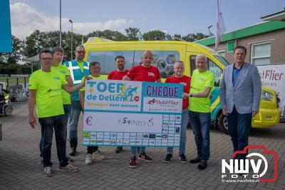 HulstFlier installateurs rond de opbrengst van Toer De Dellen 2024 af op 65000,00 euro voor de Wens Ambulance Gelderland. - © NWVFoto.nl