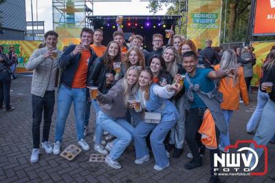 Thomas Berge kon de sfeer er wel in krijgen bij Kokki's Viert de Zomer, nadat Nederland door was naar de halve finale EK voetbal. - © NWVFoto.nl