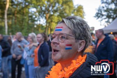 Thomas Berge kon de sfeer er wel in krijgen bij Kokki's Viert de Zomer, nadat Nederland door was naar de halve finale EK voetbal. - © NWVFoto.nl