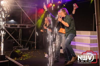 Thomas Berge kon de sfeer er wel in krijgen bij Kokki's Viert de Zomer, nadat Nederland door was naar de halve finale EK voetbal. - © NWVFoto.nl