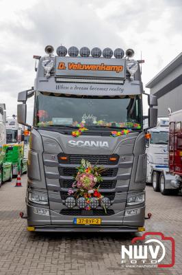 De Truckrun Noordwest Veluwe 2024 was opnieuw een groot succes met meer dan honderd vrachtwagen. - © NWVFoto.nl