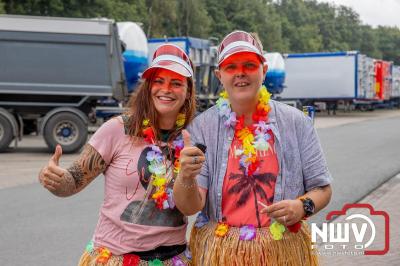 De Truckrun Noordwest Veluwe 2024 was opnieuw een groot succes met meer dan honderd vrachtwagen. - © NWVFoto.nl