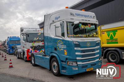 De Truckrun Noordwest Veluwe 2024 was opnieuw een groot succes met meer dan honderd vrachtwagen. - © NWVFoto.nl