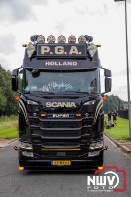 De Truckrun Noordwest Veluwe 2024 was opnieuw een groot succes met meer dan honderd vrachtwagen. - © NWVFoto.nl