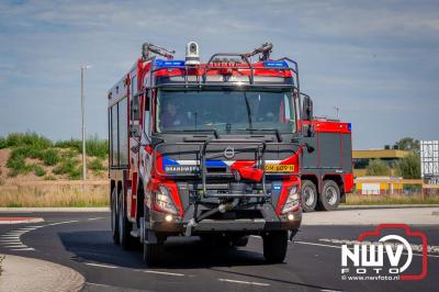 De Truckrun Noordwest Veluwe 2024 was opnieuw een groot succes met meer dan honderd vrachtwagen. - © NWVFoto.nl