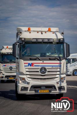 De Truckrun Noordwest Veluwe 2024 was opnieuw een groot succes met meer dan honderd vrachtwagen. - © NWVFoto.nl