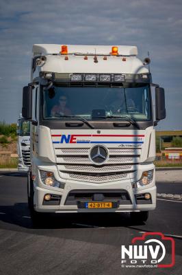 De Truckrun Noordwest Veluwe 2024 was opnieuw een groot succes met meer dan honderd vrachtwagen. - © NWVFoto.nl