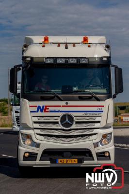 De Truckrun Noordwest Veluwe 2024 was opnieuw een groot succes met meer dan honderd vrachtwagen. - © NWVFoto.nl