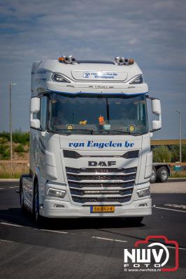 De Truckrun Noordwest Veluwe 2024 was opnieuw een groot succes met meer dan honderd vrachtwagen. - © NWVFoto.nl