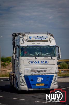 De Truckrun Noordwest Veluwe 2024 was opnieuw een groot succes met meer dan honderd vrachtwagen. - © NWVFoto.nl