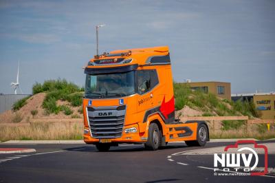 De Truckrun Noordwest Veluwe 2024 was opnieuw een groot succes met meer dan honderd vrachtwagen. - © NWVFoto.nl