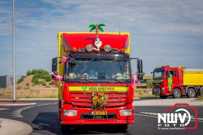 De Truckrun Noordwest Veluwe 2024 was opnieuw een groot succes met meer dan honderd vrachtwagen. - © NWVFoto.nl