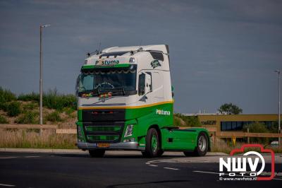 De Truckrun Noordwest Veluwe 2024 was opnieuw een groot succes met meer dan honderd vrachtwagen. - © NWVFoto.nl