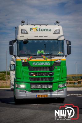 De Truckrun Noordwest Veluwe 2024 was opnieuw een groot succes met meer dan honderd vrachtwagen. - © NWVFoto.nl