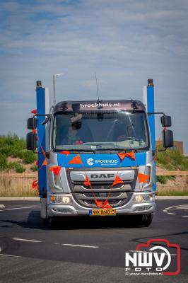 De Truckrun Noordwest Veluwe 2024 was opnieuw een groot succes met meer dan honderd vrachtwagen. - © NWVFoto.nl