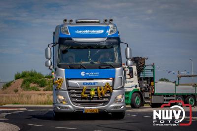 De Truckrun Noordwest Veluwe 2024 was opnieuw een groot succes met meer dan honderd vrachtwagen. - © NWVFoto.nl