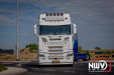 De Truckrun Noordwest Veluwe 2024 was opnieuw een groot succes met meer dan honderd vrachtwagen. - © NWVFoto.nl