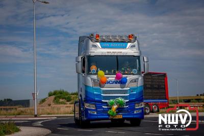 De Truckrun Noordwest Veluwe 2024 was opnieuw een groot succes met meer dan honderd vrachtwagen. - © NWVFoto.nl