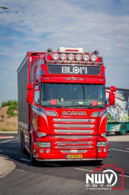 De Truckrun Noordwest Veluwe 2024 was opnieuw een groot succes met meer dan honderd vrachtwagen. - © NWVFoto.nl