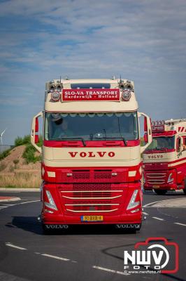 De Truckrun Noordwest Veluwe 2024 was opnieuw een groot succes met meer dan honderd vrachtwagen. - © NWVFoto.nl