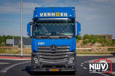 De Truckrun Noordwest Veluwe 2024 was opnieuw een groot succes met meer dan honderd vrachtwagen. - © NWVFoto.nl