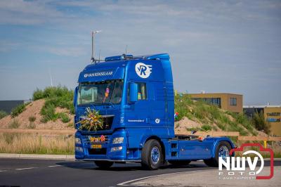 De Truckrun Noordwest Veluwe 2024 was opnieuw een groot succes met meer dan honderd vrachtwagen. - © NWVFoto.nl