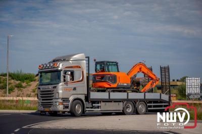 De Truckrun Noordwest Veluwe 2024 was opnieuw een groot succes met meer dan honderd vrachtwagen. - © NWVFoto.nl