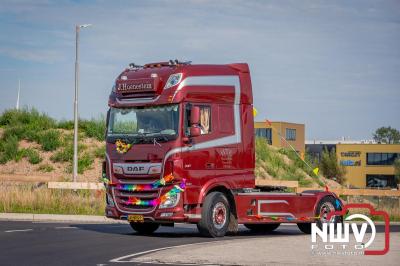 De Truckrun Noordwest Veluwe 2024 was opnieuw een groot succes met meer dan honderd vrachtwagen. - © NWVFoto.nl