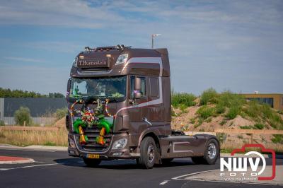 De Truckrun Noordwest Veluwe 2024 was opnieuw een groot succes met meer dan honderd vrachtwagen. - © NWVFoto.nl