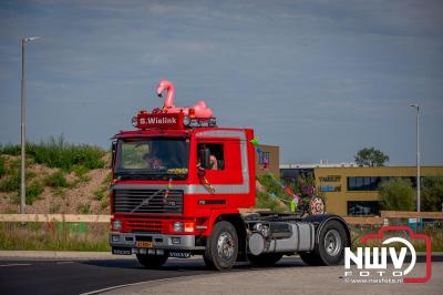 De Truckrun Noordwest Veluwe 2024 was opnieuw een groot succes met meer dan honderd vrachtwagen. - © NWVFoto.nl