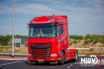 De Truckrun Noordwest Veluwe 2024 was opnieuw een groot succes met meer dan honderd vrachtwagen. - © NWVFoto.nl