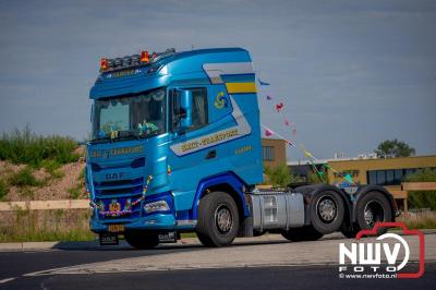 De Truckrun Noordwest Veluwe 2024 was opnieuw een groot succes met meer dan honderd vrachtwagen. - © NWVFoto.nl