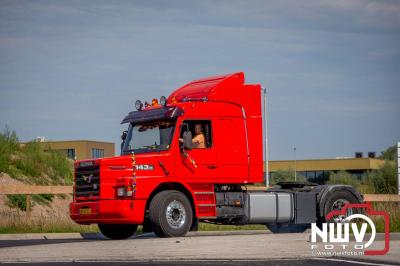 De Truckrun Noordwest Veluwe 2024 was opnieuw een groot succes met meer dan honderd vrachtwagen. - © NWVFoto.nl