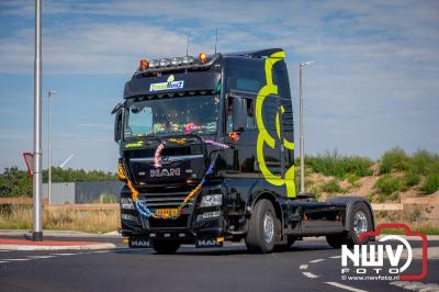 De Truckrun Noordwest Veluwe 2024 was opnieuw een groot succes met meer dan honderd vrachtwagen. - © NWVFoto.nl