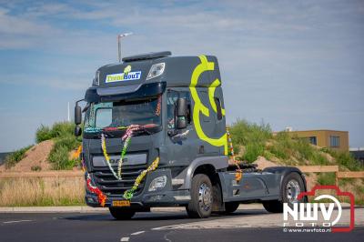 De Truckrun Noordwest Veluwe 2024 was opnieuw een groot succes met meer dan honderd vrachtwagen. - © NWVFoto.nl