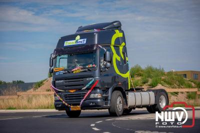 De Truckrun Noordwest Veluwe 2024 was opnieuw een groot succes met meer dan honderd vrachtwagen. - © NWVFoto.nl