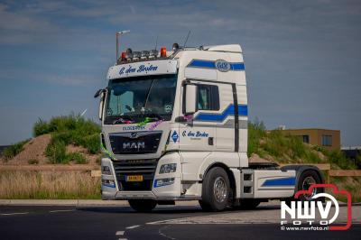 De Truckrun Noordwest Veluwe 2024 was opnieuw een groot succes met meer dan honderd vrachtwagen. - © NWVFoto.nl