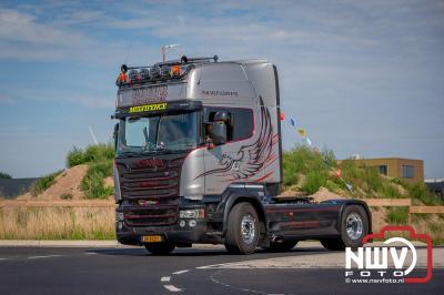 De Truckrun Noordwest Veluwe 2024 was opnieuw een groot succes met meer dan honderd vrachtwagen. - © NWVFoto.nl