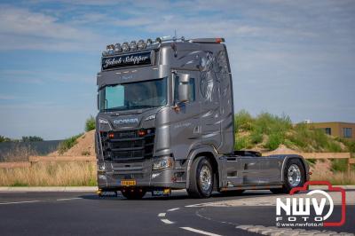 De Truckrun Noordwest Veluwe 2024 was opnieuw een groot succes met meer dan honderd vrachtwagen. - © NWVFoto.nl