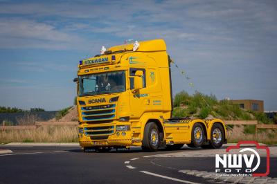 De Truckrun Noordwest Veluwe 2024 was opnieuw een groot succes met meer dan honderd vrachtwagen. - © NWVFoto.nl