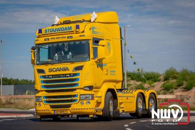 De Truckrun Noordwest Veluwe 2024 was opnieuw een groot succes met meer dan honderd vrachtwagen. - © NWVFoto.nl