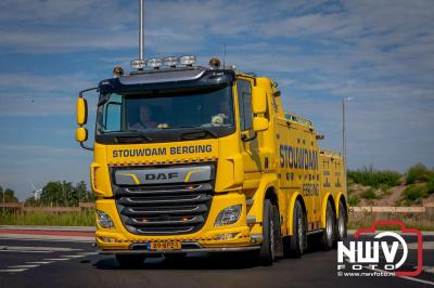 De Truckrun Noordwest Veluwe 2024 was opnieuw een groot succes met meer dan honderd vrachtwagen. - © NWVFoto.nl